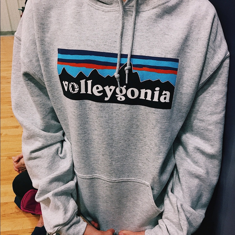 volleygonia gray sweatshirt